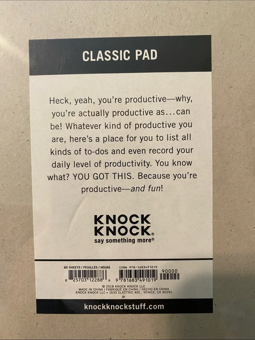 Productive AF classic pad More than 59 sheets